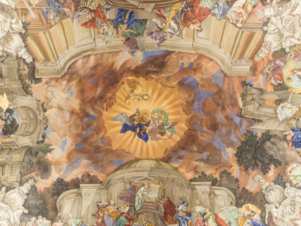 Ceiling fresco in the Main Hall of the Austrian Academy of Sciences
